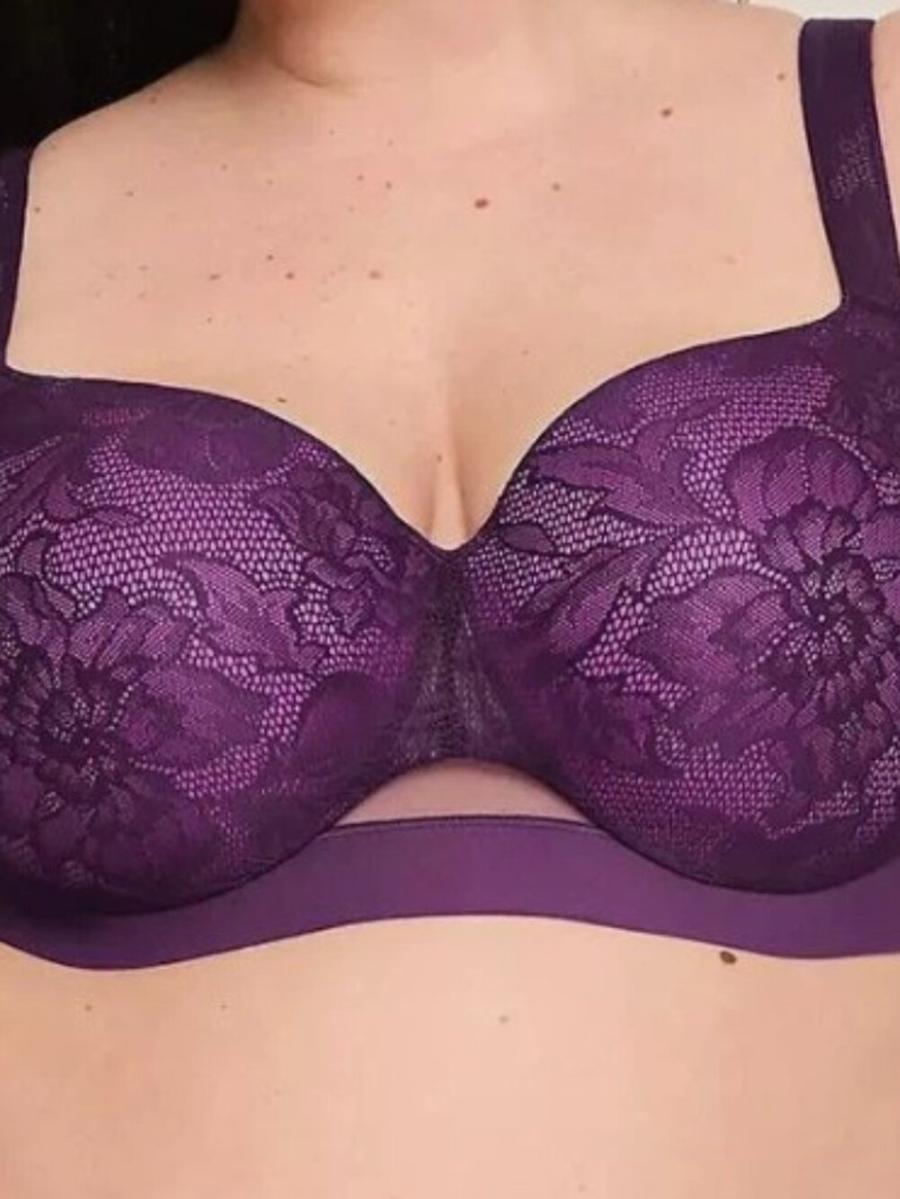 Comfort Bliss® Lightly Lined Balconette Bra with Lace Overlay